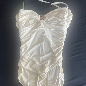 Carmen Marc Strapless one piece swimsuit with removable strap